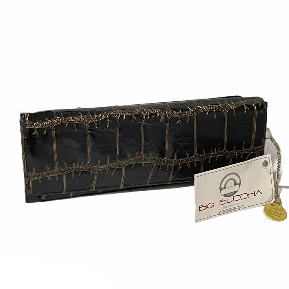 Big Buddha JW Jackson reptile clutch wallet